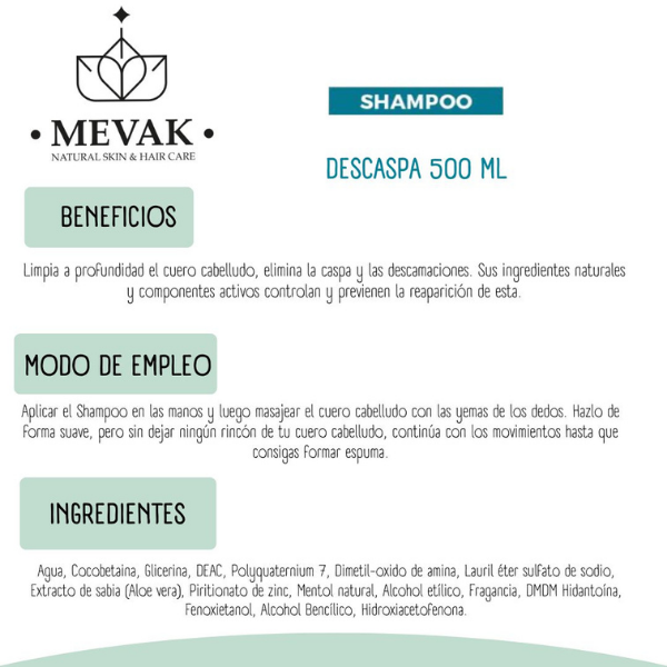 Shampoo Descaspa 500 ml