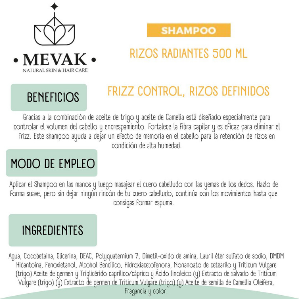 Shampoo Rizos Radiantes 500 ml