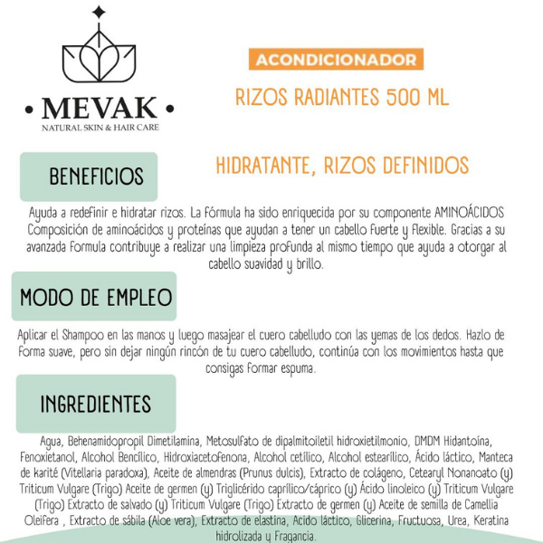 Acondicionador Rizos Radiantes 500 ml