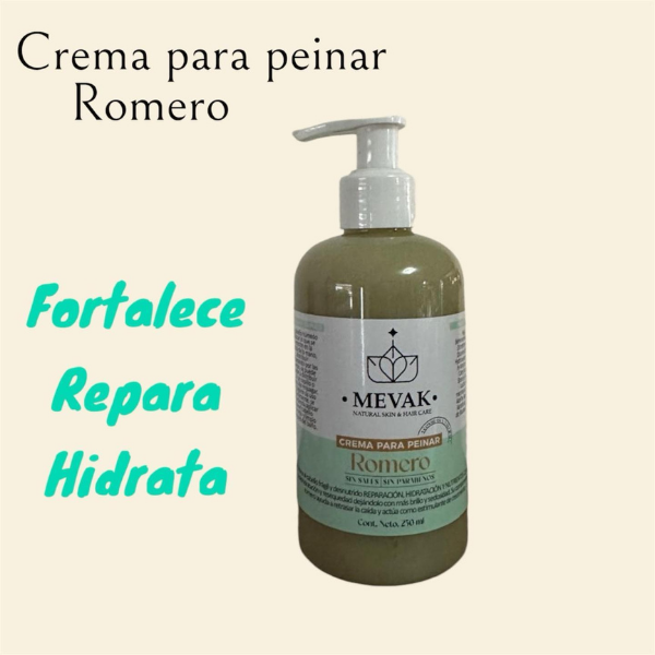 Crema para peinar de Romero 250 ml