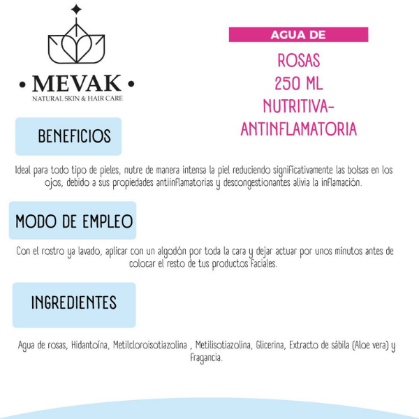 Agua de Rosas 250 ml