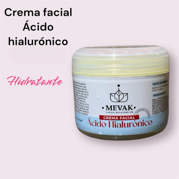 Crema facial de Ácido Hialurónico 125 ml