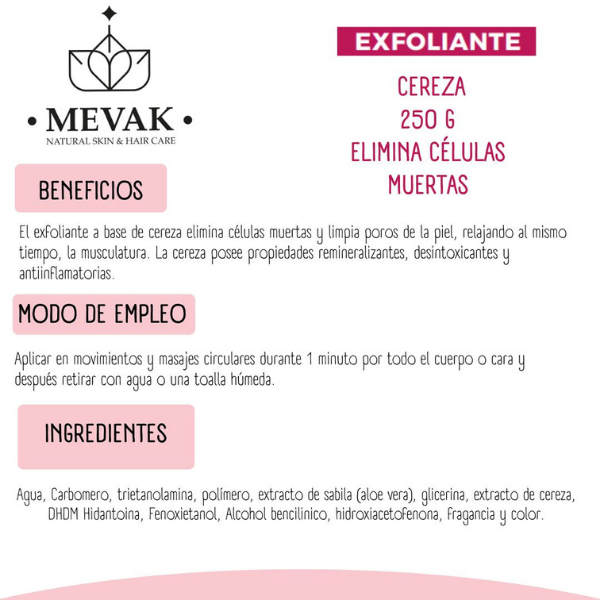 Exfoliante de Cereza 250 g