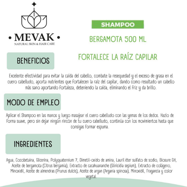 Shampoo Bergamota 500 ml