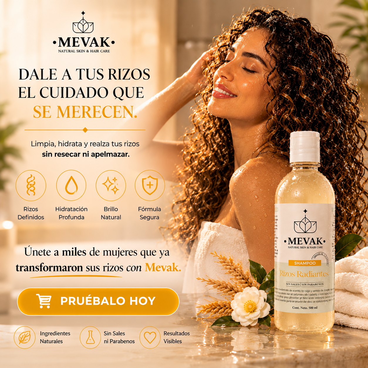 Shampoo Rizos Radiantes 500 ml