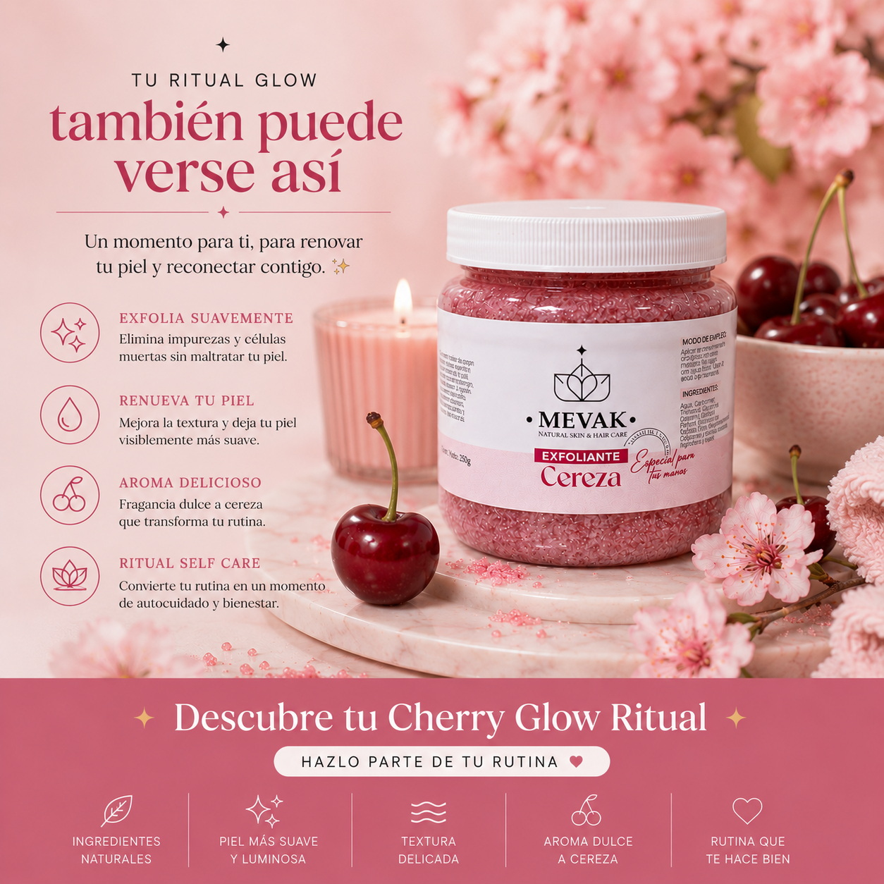 Exfoliante de Cereza 250 g