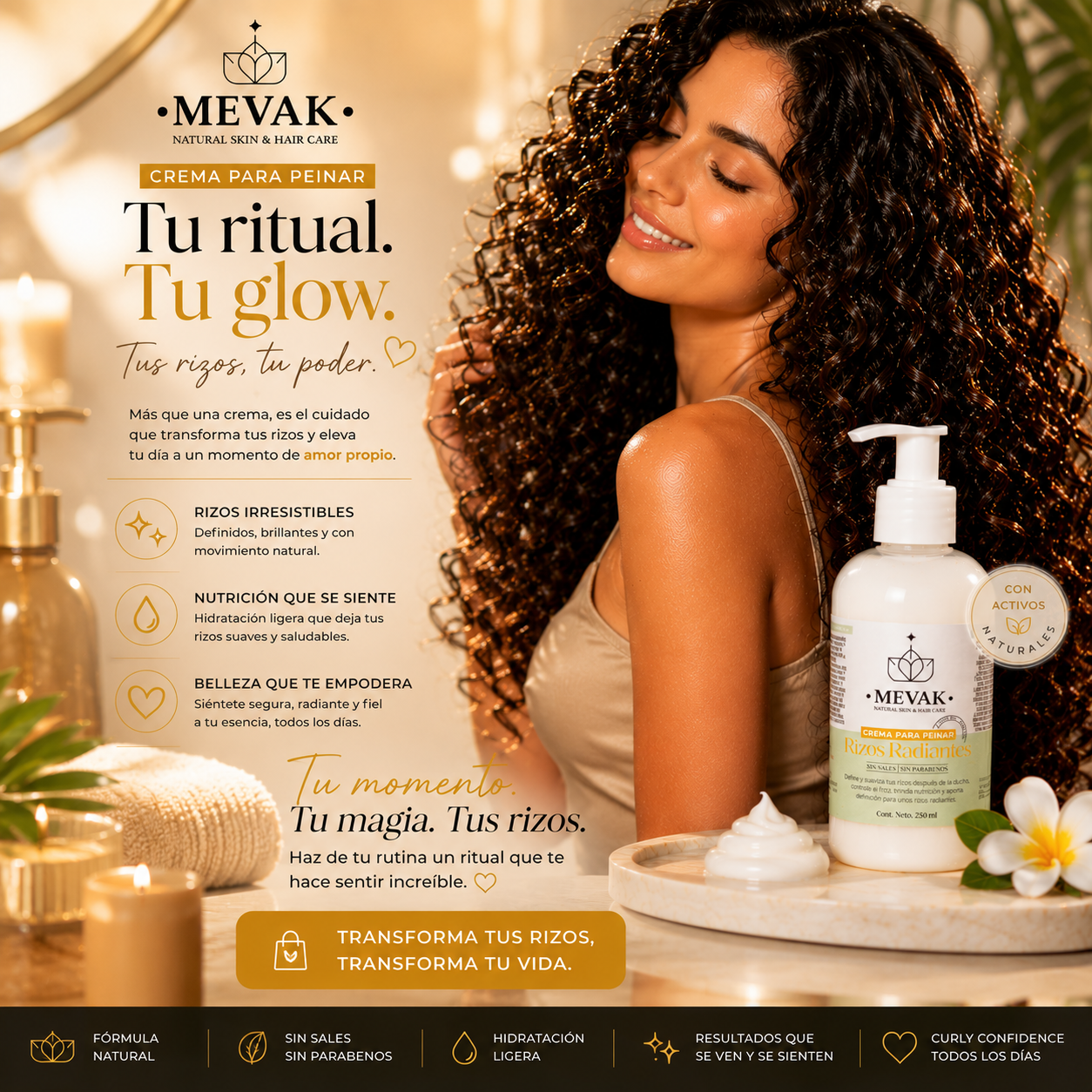 Crema para peinar Rizos Radiantes 250 ml