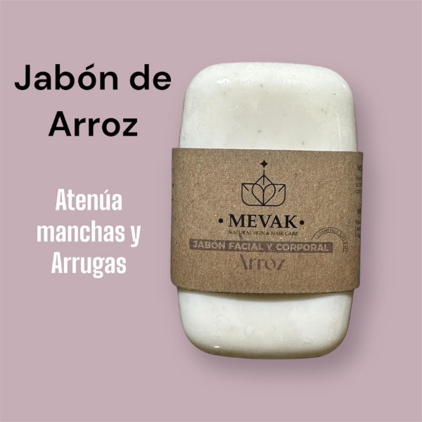 Jabón Facial y Corporal de Arroz 100 g