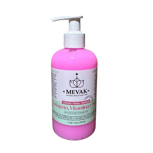 Crema para peinar de Colágeno, Vitaminas y Fresa 250ml