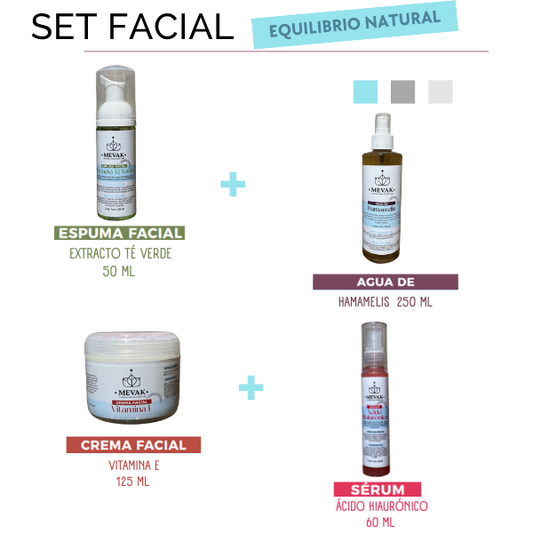 Set Facial Equilibrio Natural