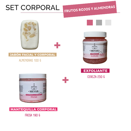 Set Corporal Frutos Rojos y Almendras