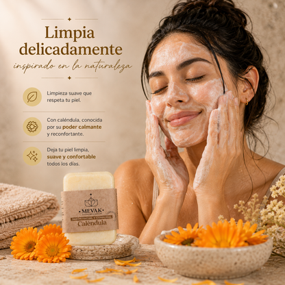 Jabón Facial y Corporal de Caléndula 100g