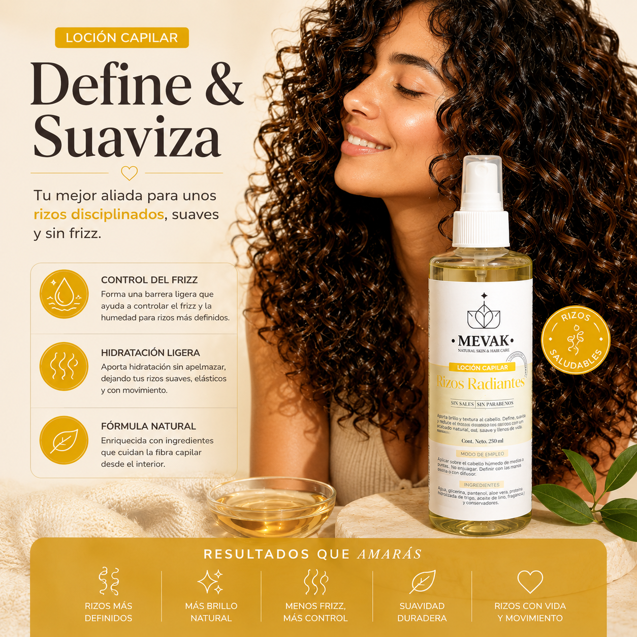 Loción Capilar Rizos Radiantes 250 ml