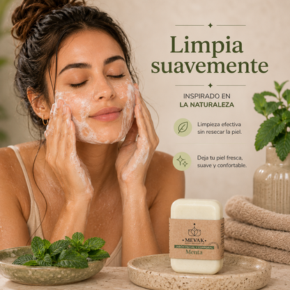 Jabón Facial y Corporal de Menta 100g