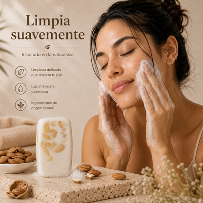 Jabón Facial y Corporal de Almendras 100g