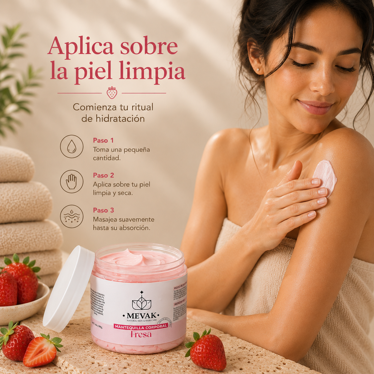 Mantequilla Corporal de Fresa 190 g