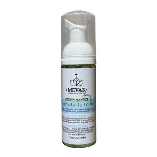 Espuma Facial de Extracto de Té Verde 50 ml
