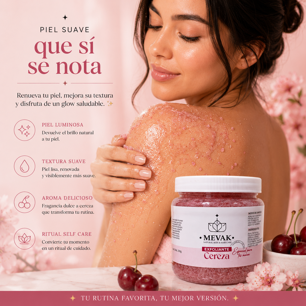 Exfoliante de Cereza 250 g