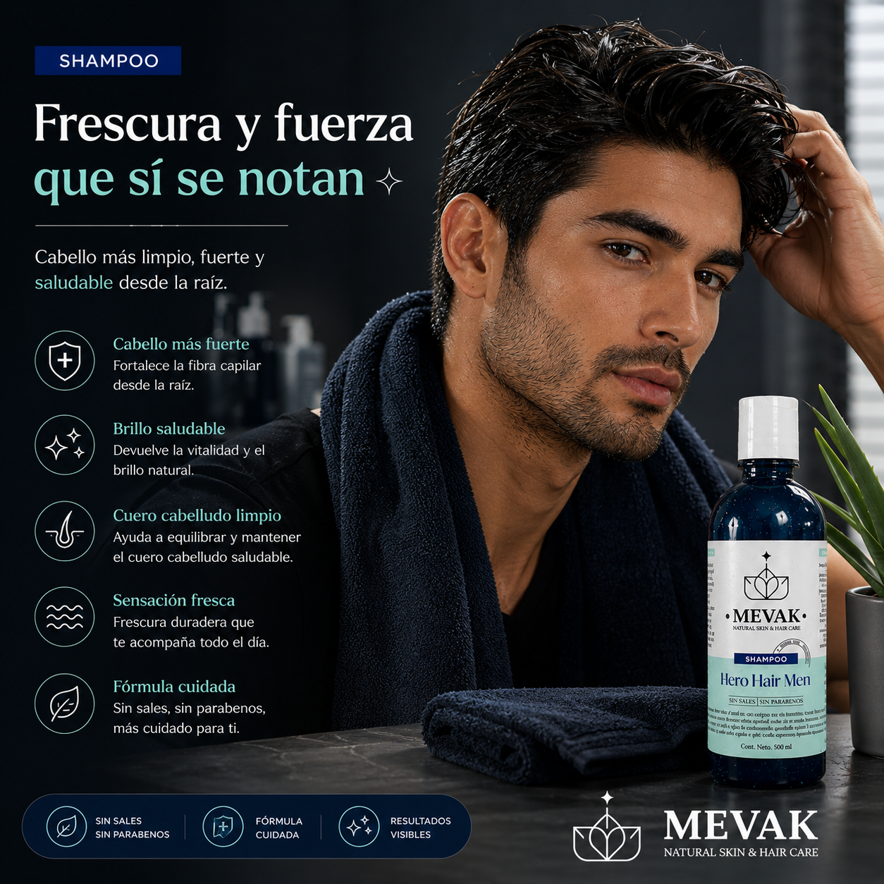 Shampoo Hero Hair Men 500 ml