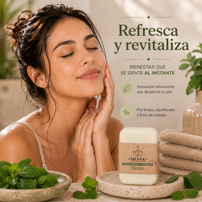 Jabón Facial y Corporal de Menta 100g
