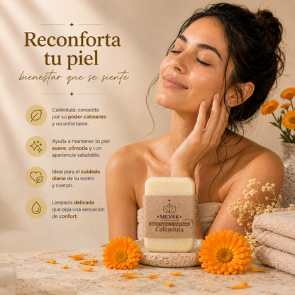 Jabón Facial y Corporal de Caléndula 100g
