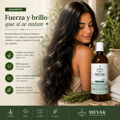 Shampoo Romero Boost & Extracts 500 ml