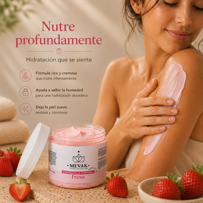 Mantequilla Corporal de Fresa 190 g