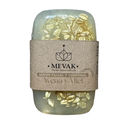 Jabón Facial y Corporal de Avena y Miel 100 g