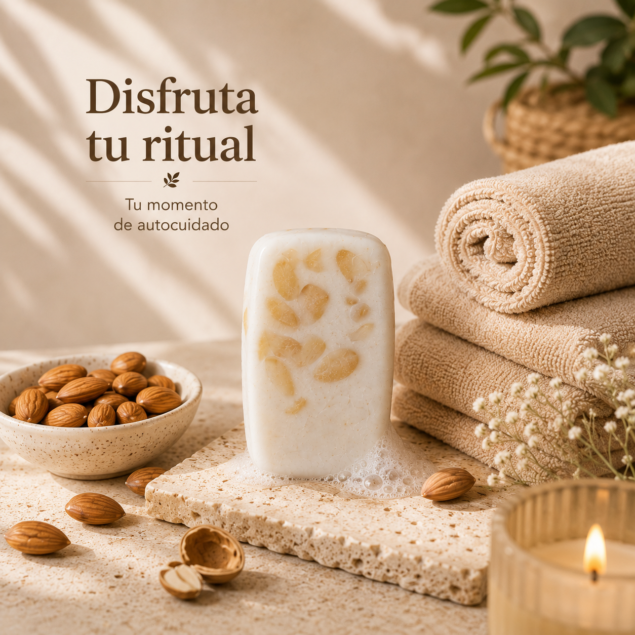 Jabón Facial y Corporal de Almendras 100g
