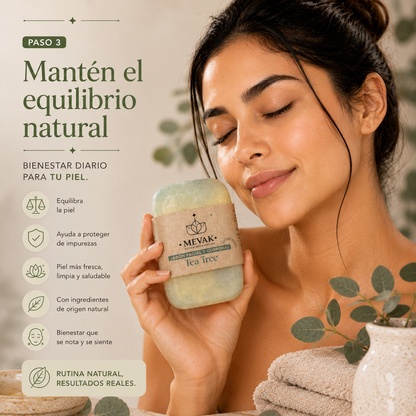 Jabón Facial y Corporal de Tea Tree 100g