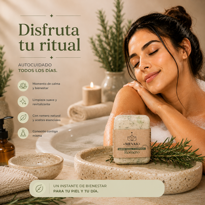 Jabón Facial y Corporal de Romero 100g