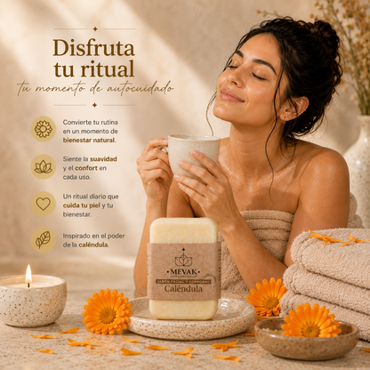 Jabón Facial y Corporal de Caléndula 100g