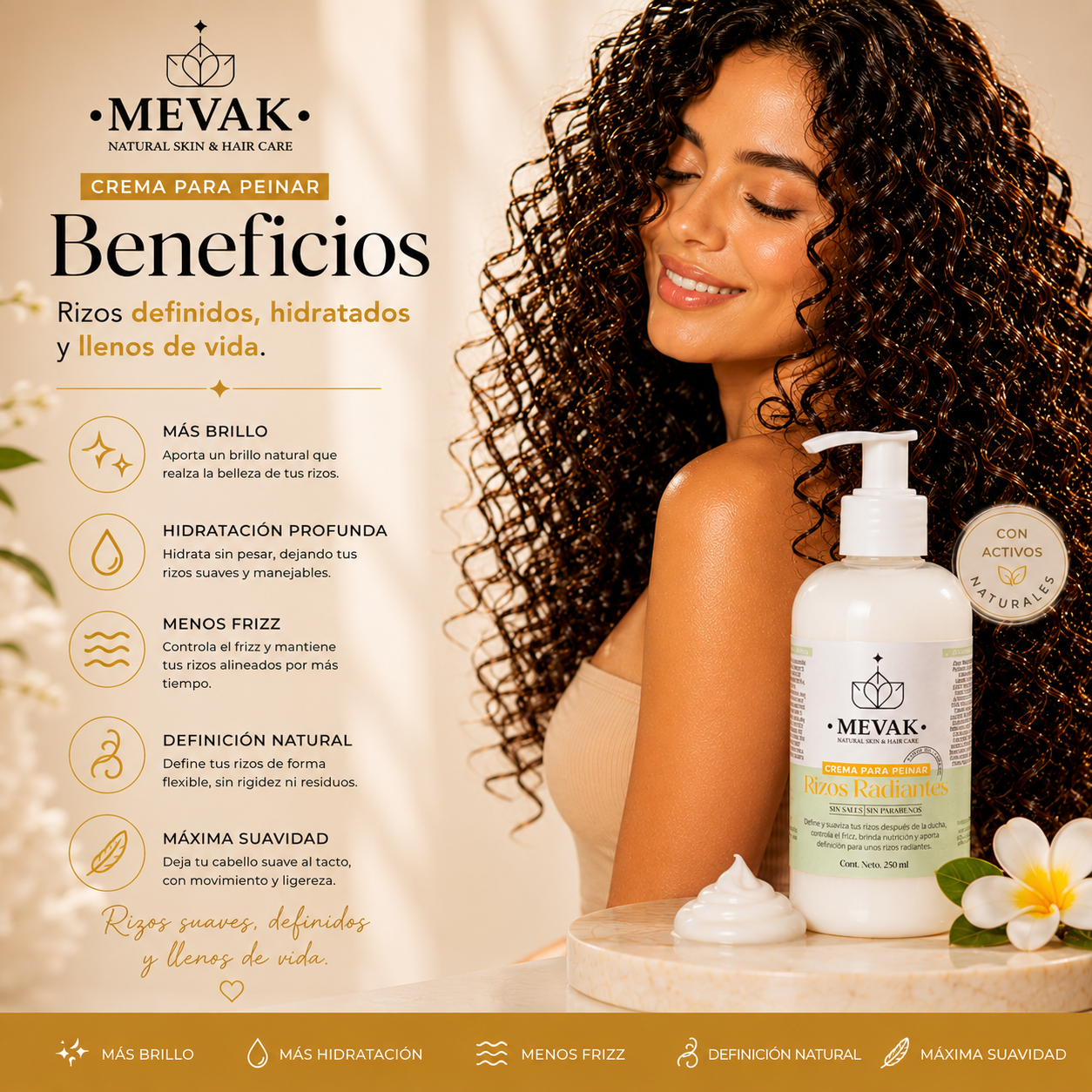 Crema para peinar Rizos Radiantes 250 ml