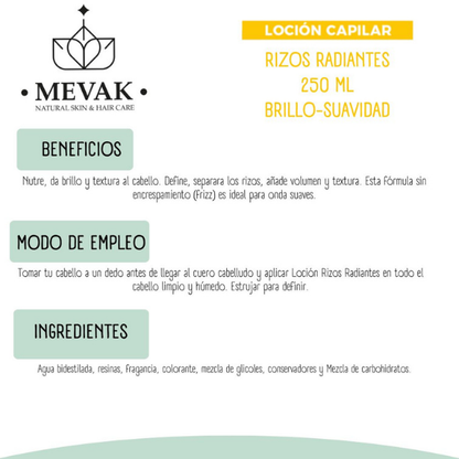 Loción Capilar Rizos Radiantes 250 ml