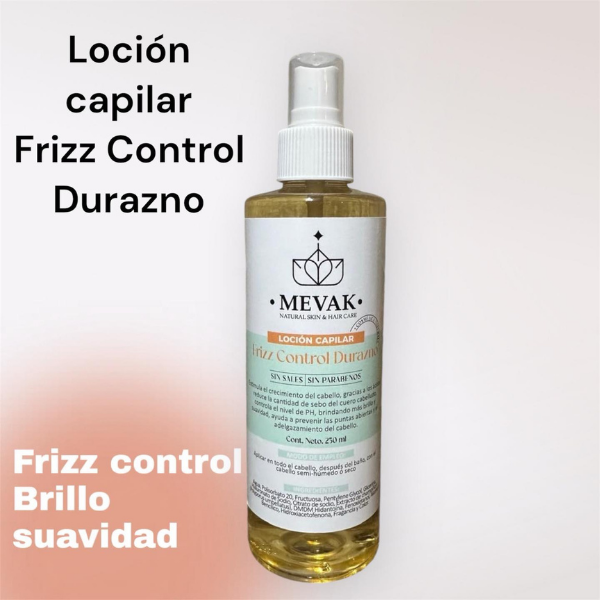 Loción capilar Frizz Control Durazno 250 ml