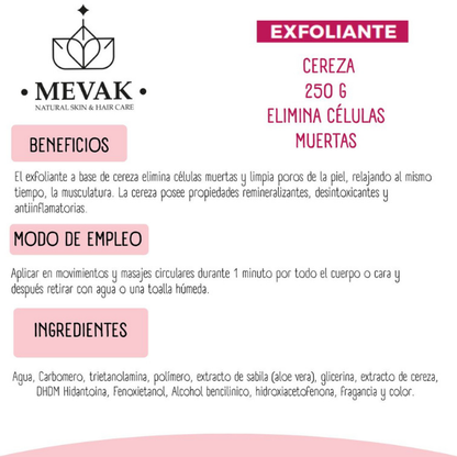 Exfoliante de Cereza 250 g