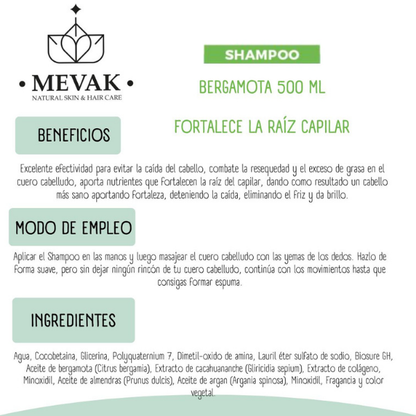 Shampoo Bergamota 500 ml