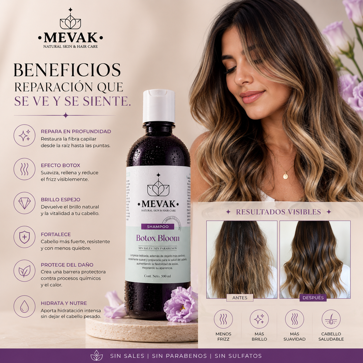 Shampoo Botox Bloom 500 ml