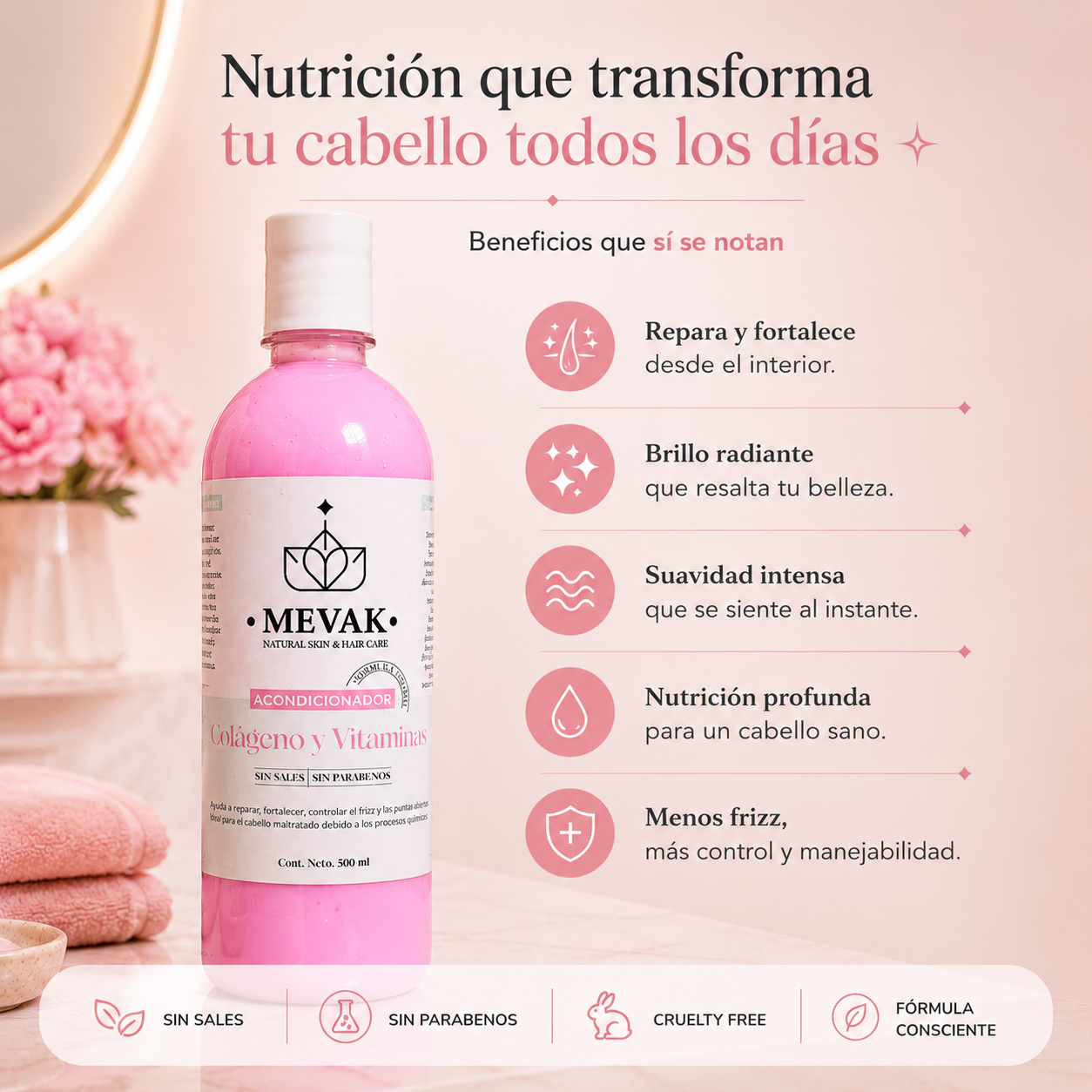 Acondicionador Colágeno y Vitaminas 500 ml