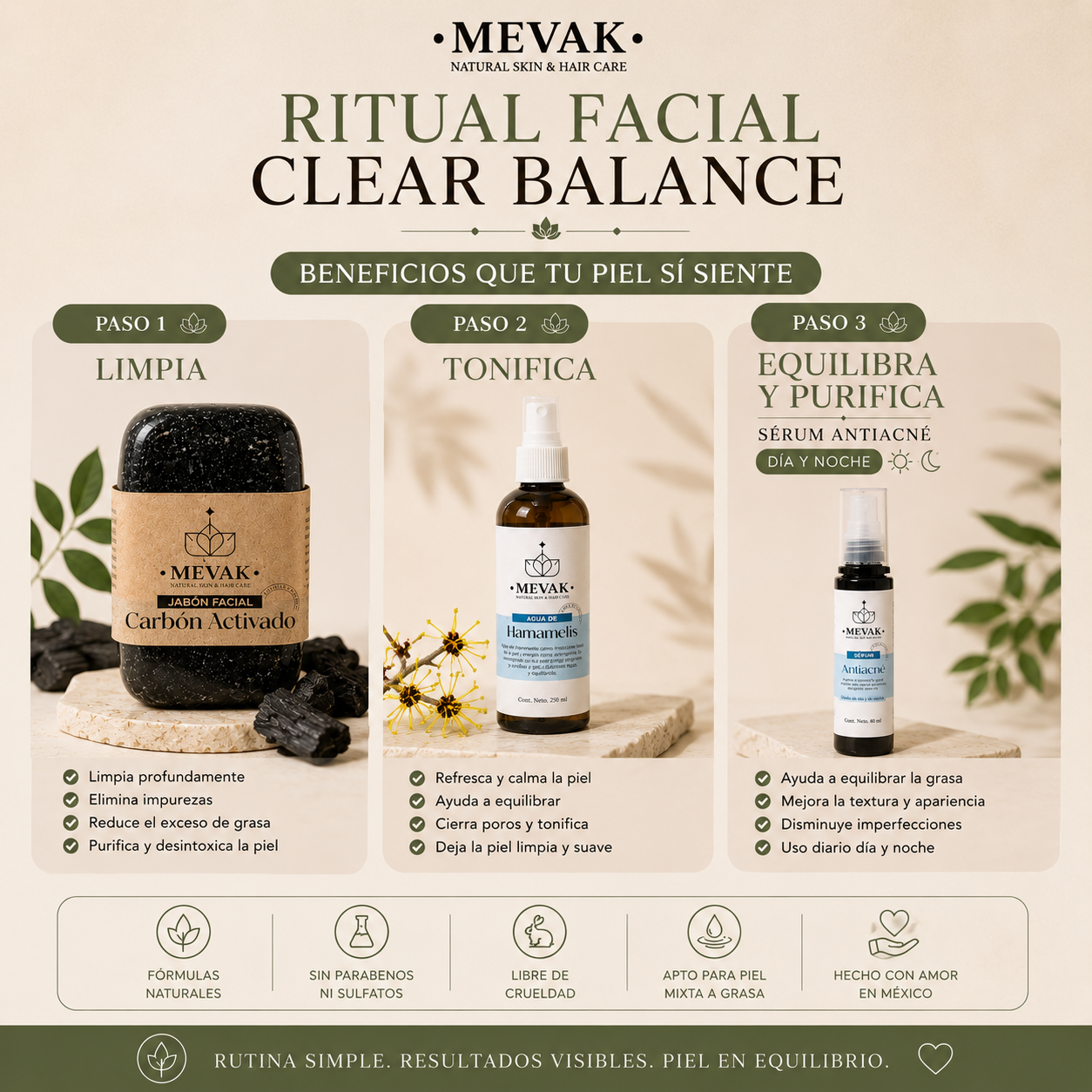 40%OFF✨ Ritual Facial Clear Balance MEVAK