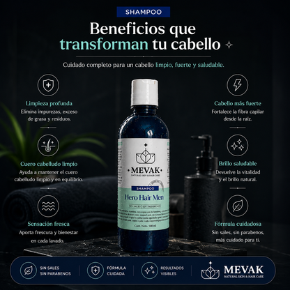 Shampoo Hero Hair Men 500 ml
