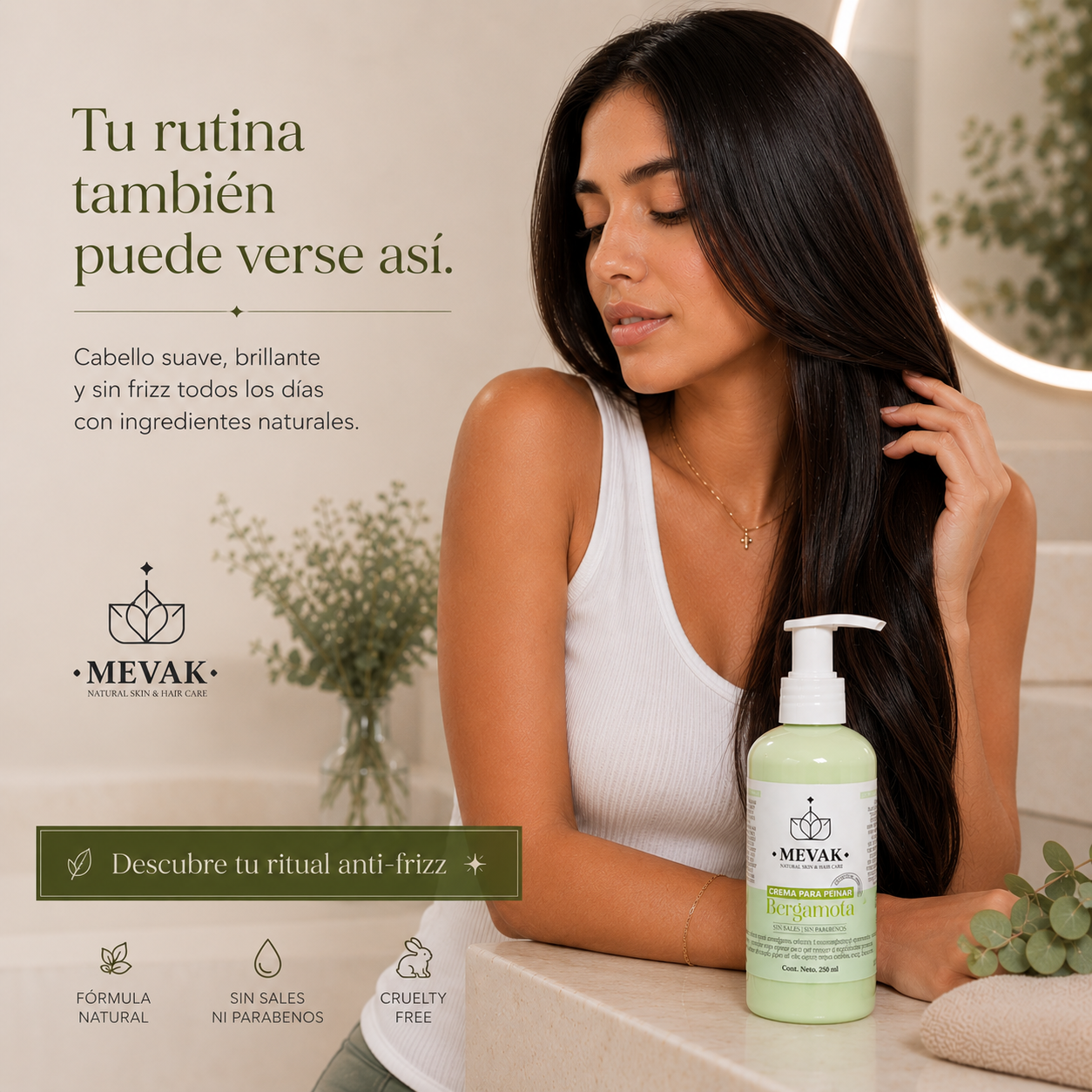 Crema para peinar de Bergamota 250 ml
