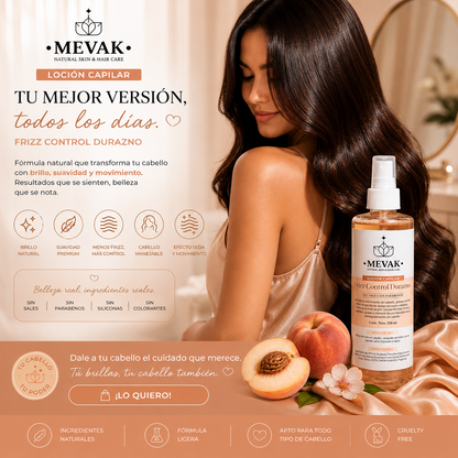 Loción capilar Frizz Control Durazno 250 ml