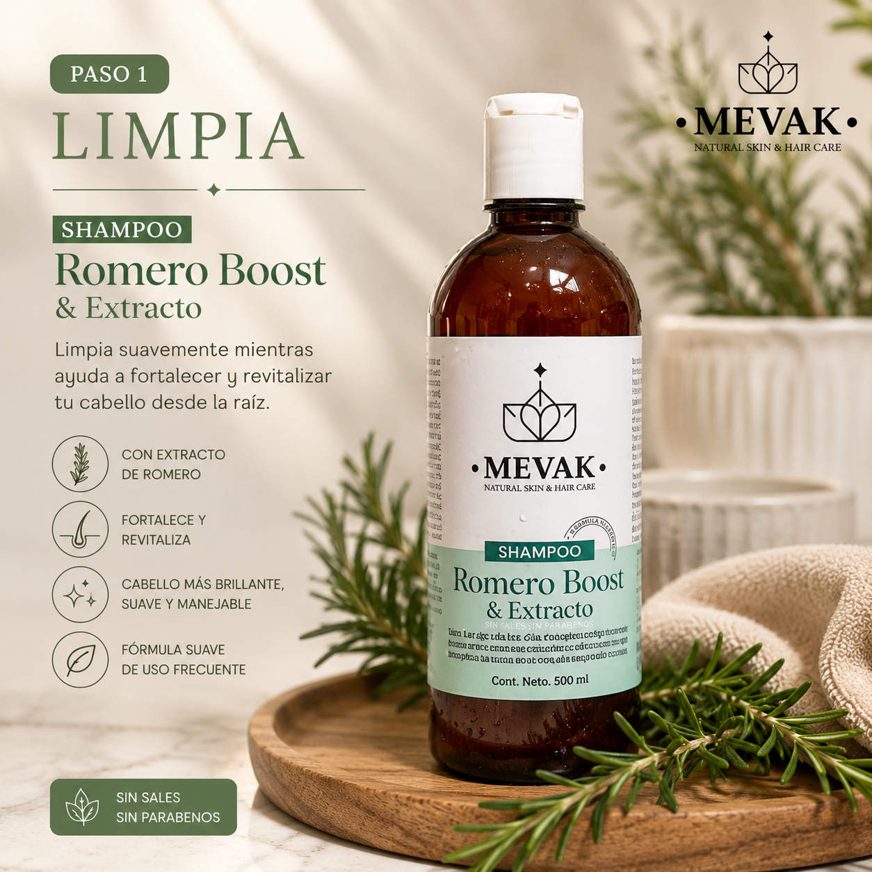 🌿 Ritual Capilar Romero MEVAK