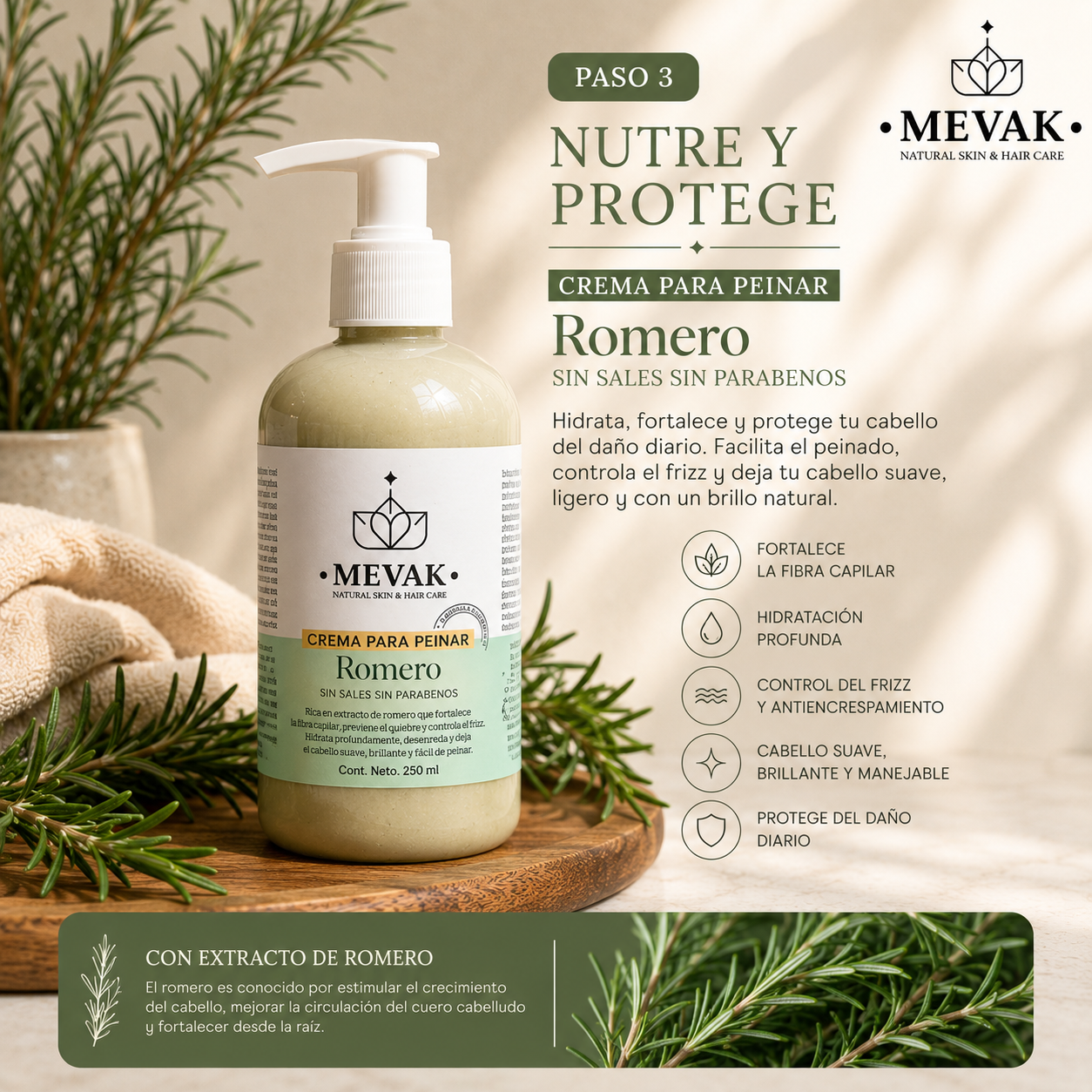 🌿 Ritual Capilar Romero MEVAK