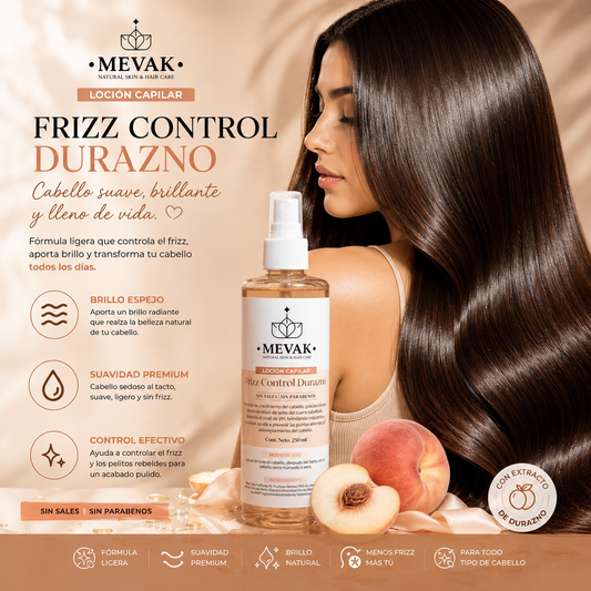 Loción capilar Frizz Control Durazno 250 ml