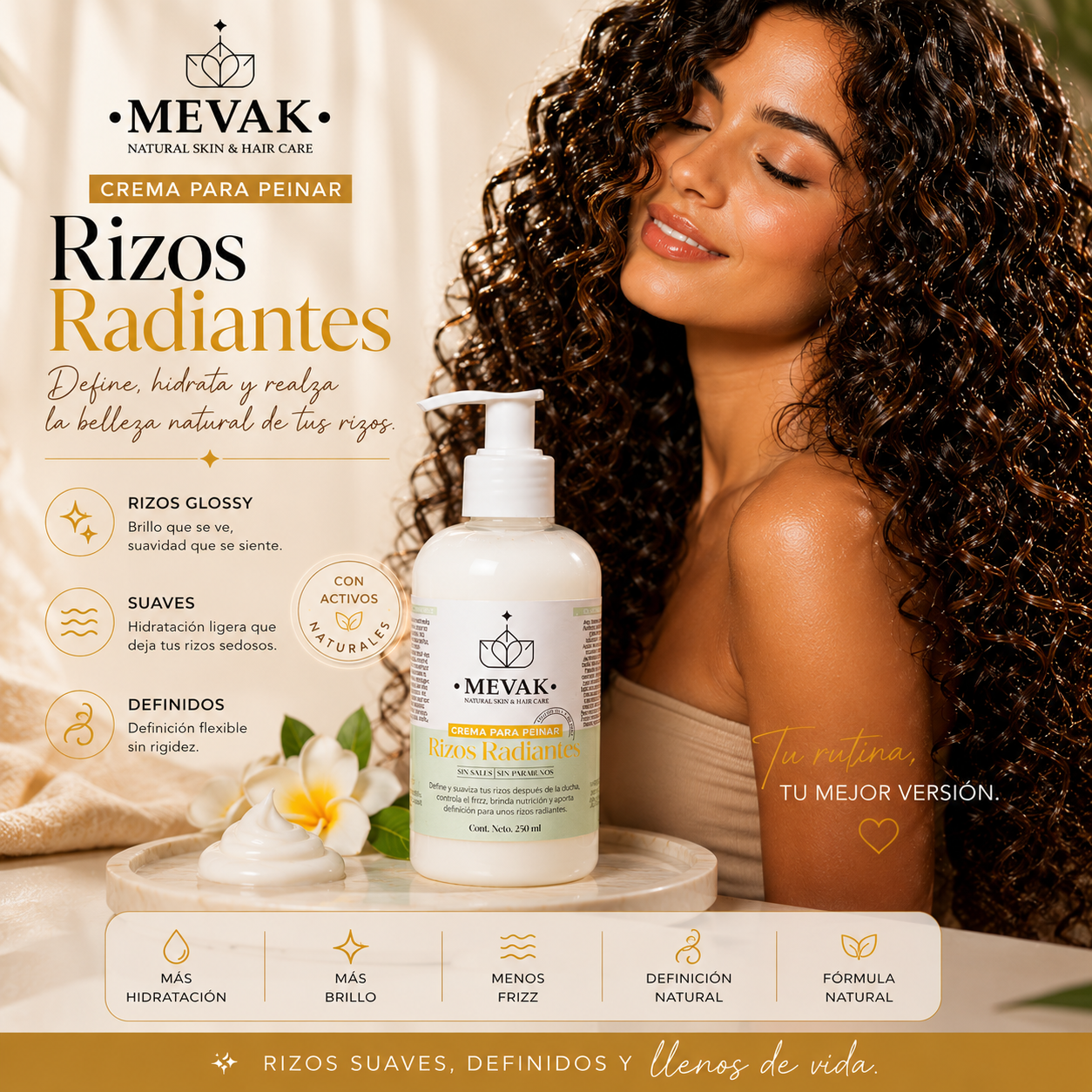 Crema para peinar Rizos Radiantes 250 ml