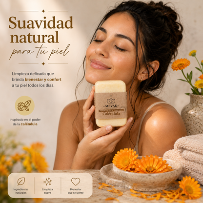 Jabón Facial y Corporal de Caléndula 100g