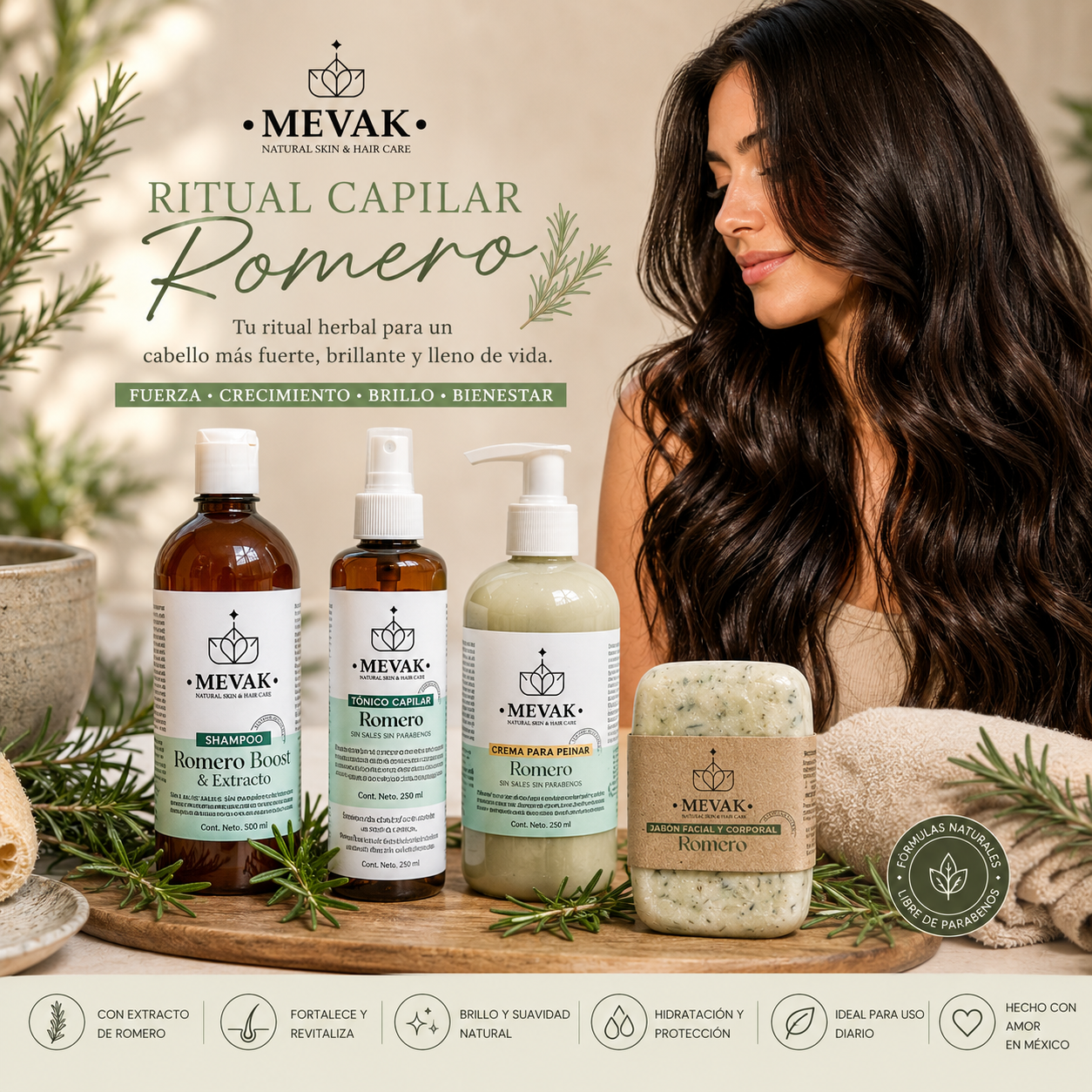 🌿 Ritual Capilar Romero MEVAK