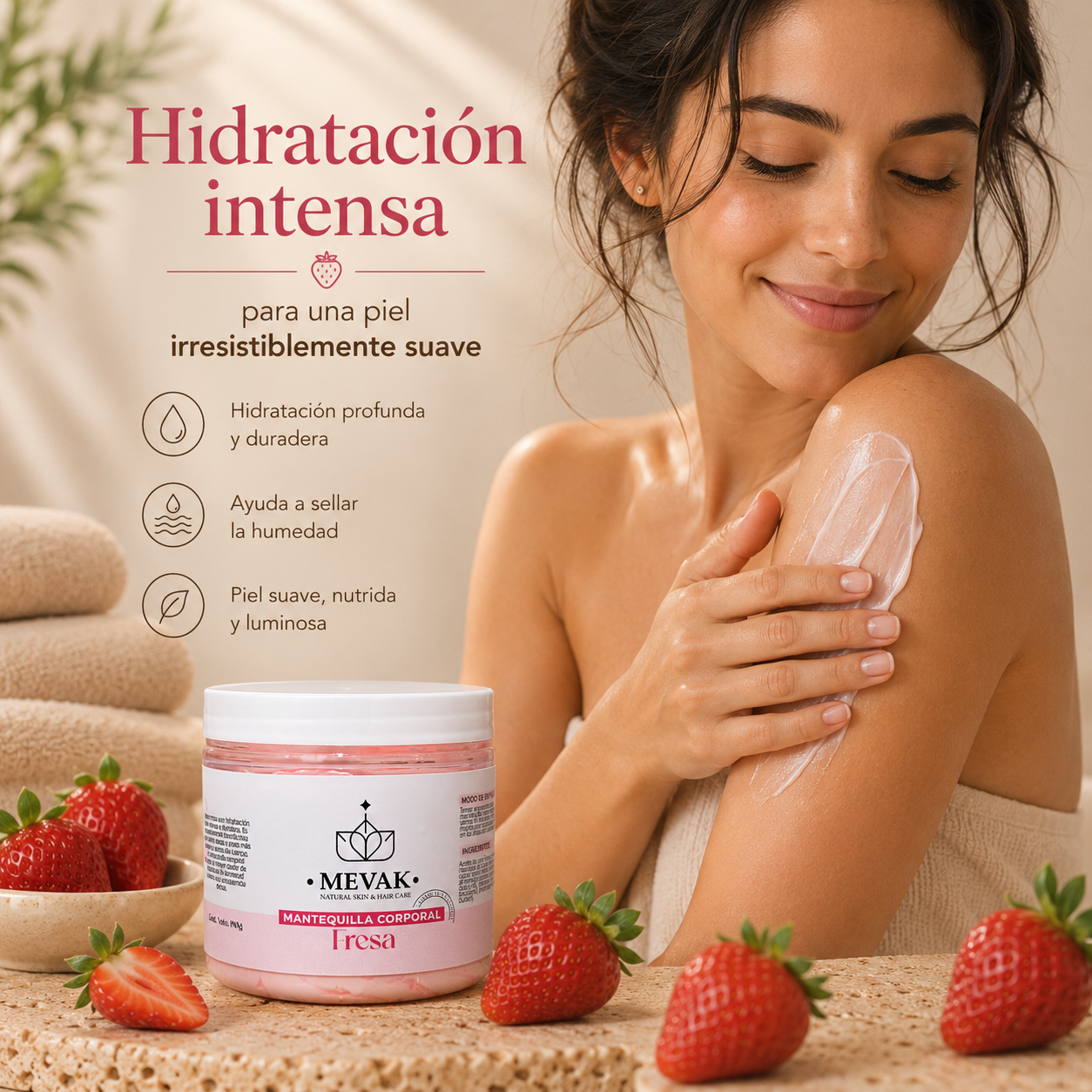 Mantequilla Corporal de Fresa 190 g